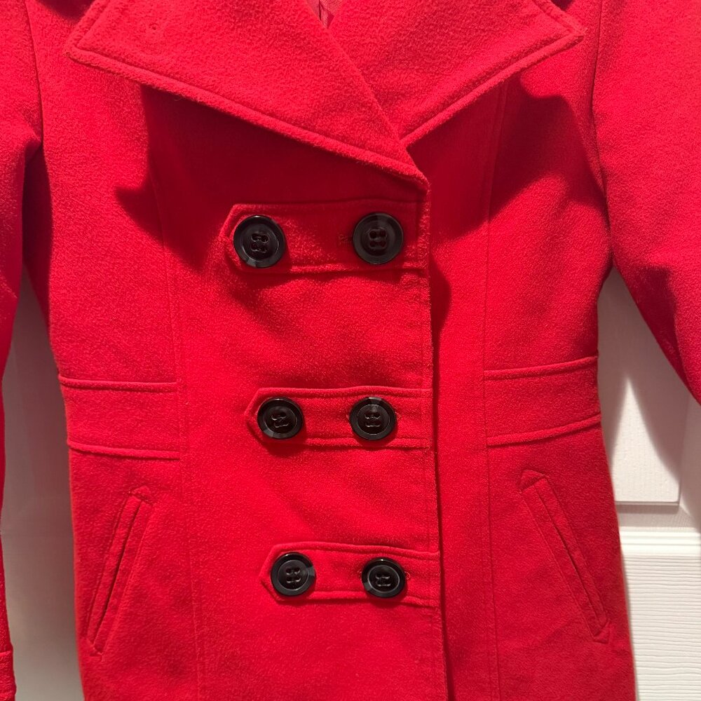 American Rag Cie Women's Red Peacoat Size XS - Picture 3 of 7